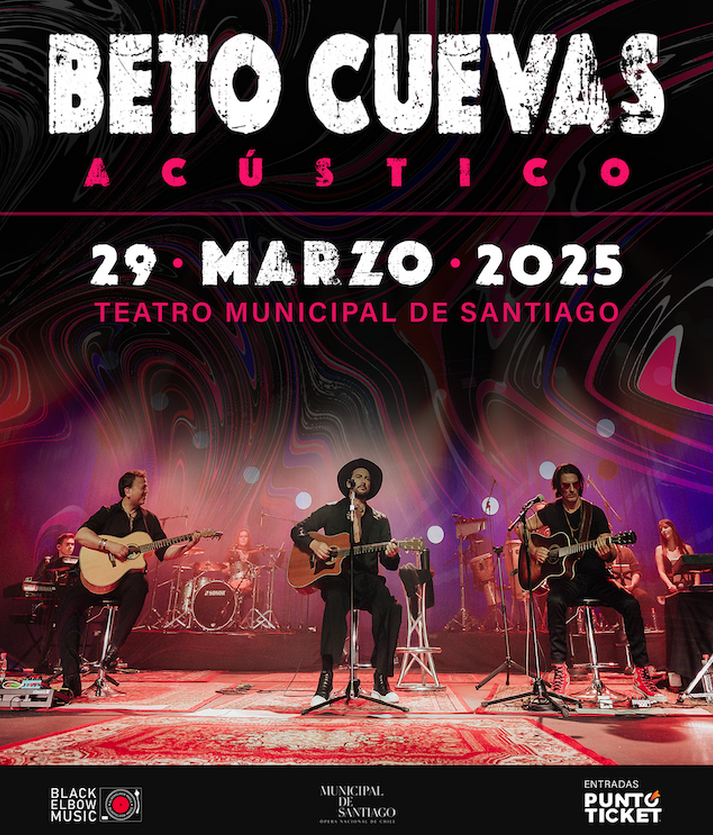 Beto Cuevas lleva su show acústico al Teatro Municipal